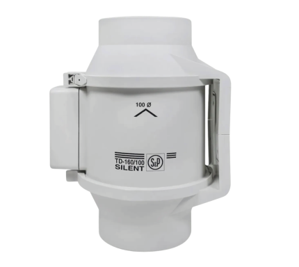 Soler And Palau TD-160/100 N SILENT Ø100mm Duct Fan For Ceiling Or Wall Installation
