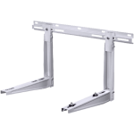 Rodigas MS 223 Schiebewandhalterung mit Haken, 550 × 1000 mm, weiß, zur Befestigung von Außenanlagen für Klimaanlagen und Wärmepumpen, 140 kg