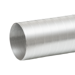 Conduit d'air semi-flexible en aluminium DEC International Semidec Ø 125 mm, longueur 3 m, pour systèmes de chauffage, de ventilation et de climatisation (CVC) et systèmes d'extraction de fumées