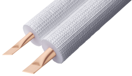 ISOCLIMA BIPOLAR 3/8″–3/4″ Twin Copper Pipe For Air Conditioners And Heat Pumps With Insulated Refrigerant Lines