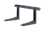 Rodigas MS257N Black Wall Bracket For Outdoor Air Conditioner Unit 550x800 mm Heavy Duty Mount Up To 140 kg