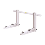 Rodigas MS 235 White Sliding Wall Bracket For Outdoor Air Conditioner Unit 465x800 mm Mount Up To 140 kg