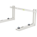 Rodigas MS Easy MS657 Sliding Wall Bracket 550x800 mm White Steel Mount For Air Conditioner Outdoor Unit 120 kg