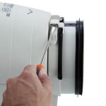 Soler And Palau TD-250/100 SILENT Ø100 Duct Fan Clamps And Rubber Seals Both Sides