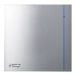 Soler And Palau SILENT-100 CZ Design Silver Ø100 mm Quiet Bathroom Fan With Shutter