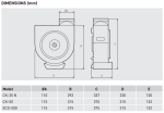 Soler And Palau CK-35 N Ø110 mm Kitchen Extract Fan Dimensions 292x230 mm
