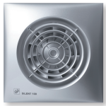 Soler And Palau SILENT-100 CHZ Silver Extractor De Baño Con Sensor De Humedad Y Temporizador Ø100 mm