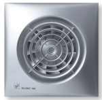 Soler And Palau SILENT-100 CZ Silver Kluss Vannas Istabas Ventilators Ar Pretvārstu Un Lodīšu Gultņiem Ø100 mm