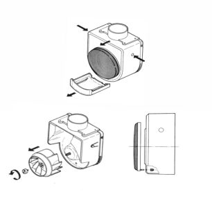 Soler And Palau CK Series Kitchen Extractor Fans With Removable Dishwasher Safe Grease Filters For Easy Maintenance