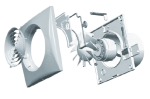 Soler And Palau SILENT-100 CRZ Silver Ø100 mm Bathroom Fan Construction Silver PVC