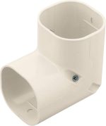 INABA DENKO SC-77-W Slimduct Vertical Elbow 90 Degree With Stainless Steel Screws