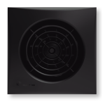 Soler And Palau SILENT-100 CHZ Black Bathroom Fan Front View Timer Humidity Ø100mm