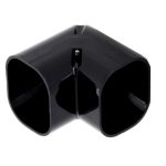 INABA DENKO SC-77-K 90 Degree Vertical Duct Elbow Slimduct Black PVC