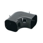 INABA DENKO SK-77-A Flat Elbow 90 Degree Slimduct Anthracite Grey PVC