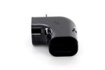 INABA DENKO SK-77-K Flat Elbow 90 Degree Slimduct Black PVC Trunking