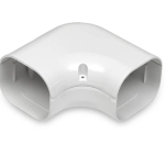 INABA DENKO Slimduct White SK-77-W Flat Elbow 90° For PVC Duct Trunking System For Clean Corner Cable Routing