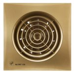 Soler And Palau SILENT-100 CRZ Gold Quiet Axial Bathroom Fan Front View Ø100mm
