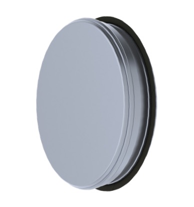 ETS NORD NAL Ø250mm Air Duct End Cap Galvanised Steel With Rubber Seal