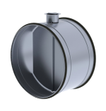 ETS NORD KROS Ø100mm Mechanical Regulating Damper Steel With Rubber Gasket