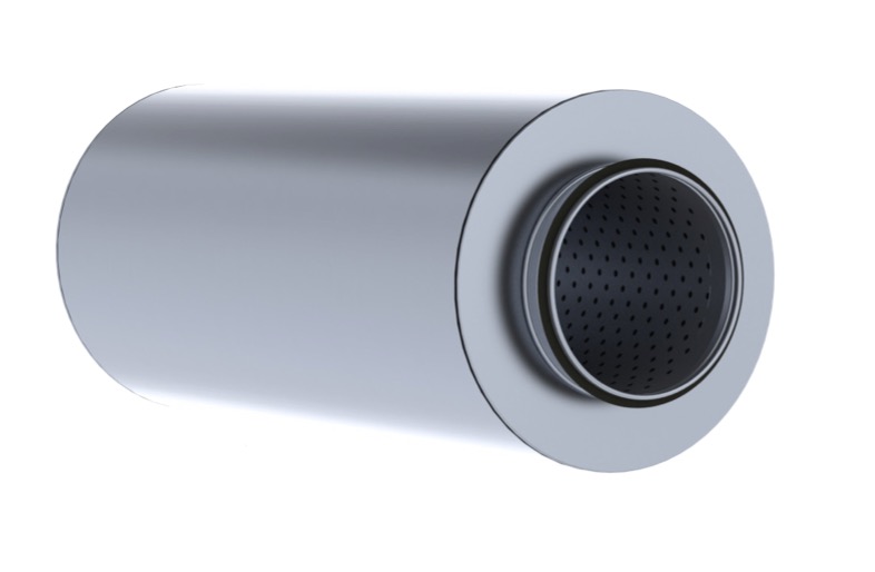 ETS NORD NRF 50 Ø250mm Round Silencer 600mm With 50mm Insulation ETS NORD NRF 50 Ø250mm Round Silencer 600mm With 50mm Mineral Wool