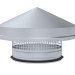 ETS NORD NTH-315 Rain Hood Ø315mm Galvanised Steel With Rubber Seal
