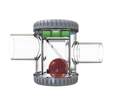 Tecnosystemi STOP Anti Odor Condensate Siphon Inlet Ø32mm Outlet Ø28mm For HVAC Drain Pipes