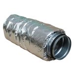 DEC International AKUDEC-2 160mm Flexible Aluminium Silencer 1m With 25mm Insulation