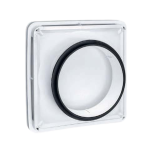 Soler And Palau BDOP 100 White Supply Exhaust Air Valve Back View Ø100mm Connection With Gasket