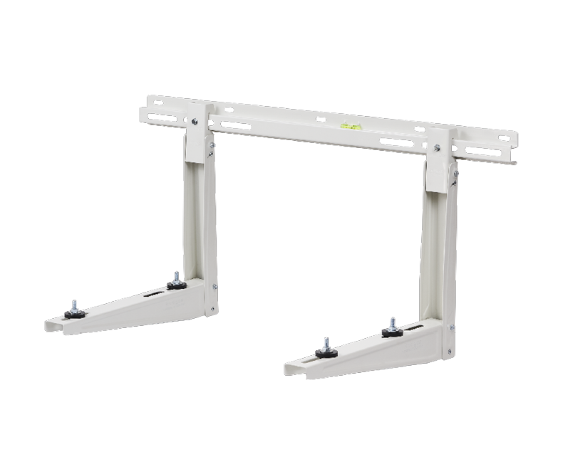 rodigas-ms-224-sliding-wall-bracket-with-safty-hook_xyopw0 odigas MS 224 White Sliding Wall Bracket With Safety Hook 375mm By 465mm Supporting Outdoor Air Conditioner Or Heat Pump Units Up To 140kg