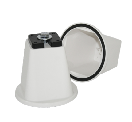 Rodigas SP 510 White Cone Floor Supports With Anti Vibration And Anti Slip Rubber Rings For Outdoor AC