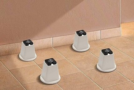 Rodigas SP 510 Cone Floor Support With Anti Vibration Rubber Rings For Outdoor AC Unit 400kg