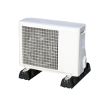Tecnosystemi SBR EXTREME 20 Rubber Support 450 mm With White Air Conditioner Outdoor Unit Mounted