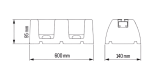 Tecnosystemi SBR EXTREME 20 Rubber Floor Support 600 mm Vibration Damping Base 500 kg Load Capacity