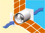 Soler&Palau SILENTUB-200 In-Line Duct Fan Wall-Mounted For Warm Air Transfer Between Rooms