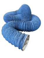 DEC International Combidec 2000 Blue 102mm flexible laminated aluminium air duct, 10m professional HVAC ventilation duct