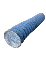 Combidec 2000 Blue 100mm flexible laminated aluminium air duct with durable multi-layer aluminium construction