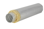 Dec International Sonodec 25 127 mm Thermally And Acoustically Insulated Aluminium Air Duct With 25 mm Glass Wool