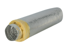 Dec International Isodec-25 160 mm Insulated Aluminium Air Duct 10 m With 25 mm Glass Wool Insulation For Ventilation