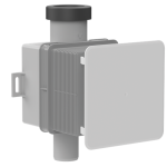 HL 138N Flush-Mounted Air Conditioner Condensate Trap DN32 with Odour Trap for Ø20–32 mm Drain Pipes