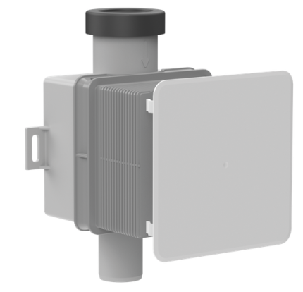 HL 138N Flush Mounted Air Conditioner Condensate Trap DN32 With Odour Trap For Ø20–32 mm Drain Pipes