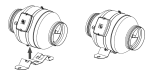 Soler And Palau JETLINE Inline Duct Fan With Strong Mounting Bracket And Two Position Installation Support