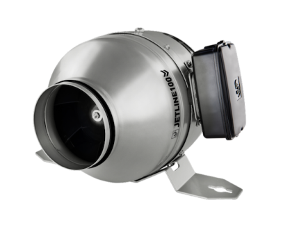 Soler And Palau JETLINE-100 Inline Fan With IP65 Terminal Box And Heavy Duty Mounting Bracket Ø100 mm