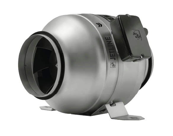 Soler & Palau JETLINE-160 Ø160 mm Centrifugal Inline Duct Fan Soler And Palau JETLINE-160 Centrifugal Inline Duct Fan Ø160 mm With Galvanised Steel Casing And 750 m3/h Airflow