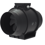 Soler And Palau TD-150 P ECOWATT Black Mixed Flow Inline Duct Fan Ø150 mm With Quiet Energy Efficient EC Motor