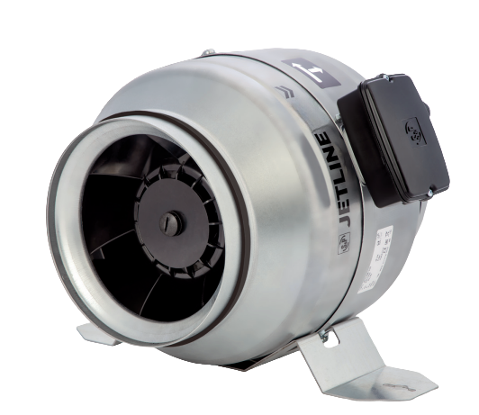 Soler & Palau JETLINE-250 Ø250 mm High Performance Inline Fan Soler And Palau JETLINE-250 High Performance Inline Duct Fan Ø250 mm With Galvanised Steel Casing And 1279 m3/h Airflow