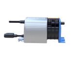 BlueDiamond MiniBlue X87-504 Condensate Pump Side View Showing Compact Low Profile Design For Air Conditioners