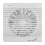 Soler And Palau Decor-300 C 150 mm Bathroom Extractor Fan With Backdraft Shutter And Slim Modern Design