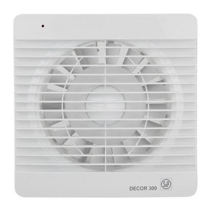 Soler And Palau Decor-300 C 150 mm Bathroom Extractor Fan With Backdraft Shutter And Slim Modern Design