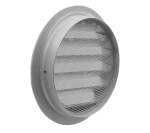 DEC International DSAV-C: griglia di ventilazione in alluminio per condotti d'aria circolari, con zanzariera e protezione dalle intemperie