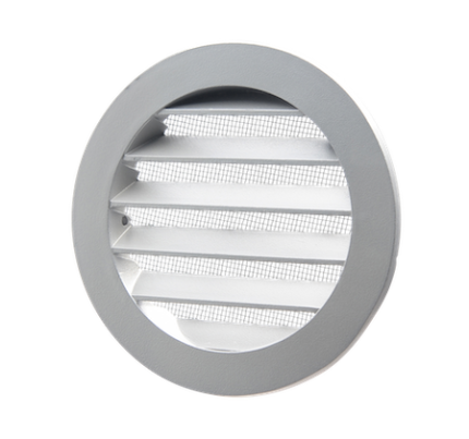 DEC International DSAV-125 C Aluminium External Vent Grille Ø125 mm With Insect Screen And Weather Protection